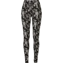 Legginsy damskie Urban Classics Soft AOP. Czarne legginsy Urban Classics, bez wzorów. Za 116.50 zł.