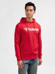 Bluza z kapturem Hummel Go 2.0 Logo. Niebieskie bluzy Hummel, xs, bez wzorów, z bawełny, z kapturem. Za 169.50 zł.