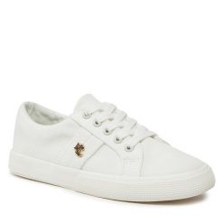 Tenisówki LAUREN RALPH LAUREN. Białe trampki Lauren Ralph Lauren, bez wzorów, bez zapięcia. Za 419.99 zł.