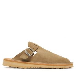 Klapki Fracap. Brązowe klapki Fracap, bez wzorów, bez obcasa. Za 469.99 zł.
