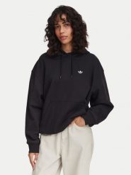 Adidas Bluza Essentials KR3605 Czarny Oversize. Czarne bluzy Adidas, xl, bez wzorów, z bawełny, bez kaptura. Za 259.99 zł.