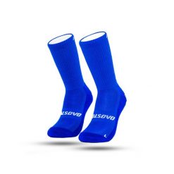 CALSOVO - Skarpetki z gripem - Antypoślizgowe - Jeden rozmiar - Piłka nożna. Niebieskie skarpety CALSOVO, bez wzorów, z bawełny. Za 63.99 zł.