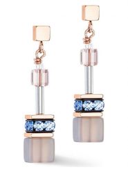 COEUR DE LION Kolczyki-wkrętki z kryształami Swarovski rozmiar: onesize. Brązowe kolczyki COEUR DE LION, z agatem, ze stali. Za 129.75 zł.