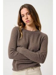 AUTHENTIC CASHMERE Kaszmirowy sweter "Etret" w kolorze brązowym rozmiar: XXL. Brązowe swetry AUTHENTIC CASHMERE, xxl, bez wzorów, z kaszmiru, bez ramiączek. Za 408.95 zł.