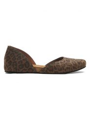 Comfortfusse Skórzane baleriny w kolorze brązowo-czarnym rozmiar: 39. Brązowe baleriny Comfortfüße, bez wzorów, z nubiku, z okrągłym noskiem, bez obcasa. Za 242.13 zł.