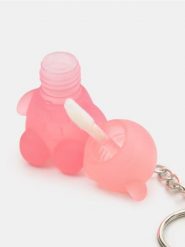 Pomadka w płynie - brelok w kształcie misia - różowy. Pomadki Sinsay. Za 9.99 zł.