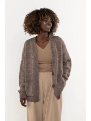 Awama Kardigan w kolorze beżowym rozmiar: S/M. Brązowe kardigany Awama, m, bez wzorów. Za 269.99 zł.
