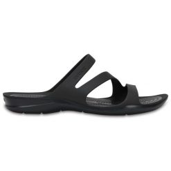 Damskie Klapki basenowe Crocs Swiftwater (W) Black - 203998-060 34-35. Brązowe klapki Crocs, bez wzorów, z materiału, bez obcasa. Za 167.00 zł.