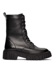 Clarks Skórzane botki "Page" w kolorze czarnym rozmiar: 40. Czarne botki Clarks, bez wzorów, bez obcasa, bez zapięcia. Za 299.37 zł.