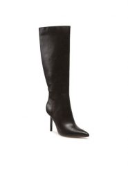 DeeZee Kozaki LS5872-02 Brązowy. Brązowe kozaki DeeZee, ze skóry, bez obcasa, na szpilce, bez zapięcia. Za 159.99 zł.