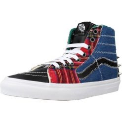 Tenisówki Vans Model Ua Sk8-hi Kolor Czarny. Czarne trampki Vans, bez wzorów, ze skóry, bez zapięcia. Za 217.99 zł.