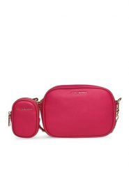 Steve Madden Torebka Bines Crossbody SM13001411-02002-PNK Różowy. Czerwone listonoszki Steve Madden, bez wzorów, ze skóry, bez dodatków. Za 539.99 zł.