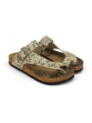 Calceo Japonki w kolorze zielono-żółtym rozmiar: 40. Żółte klapki Calceo, bez wzorów, z otwartym noskiem, bez obcasa. Za 165.99 zł.