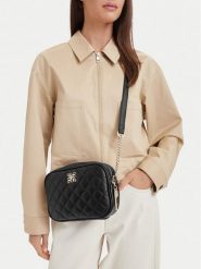 Nine West Torebka CEO-SUBTLE ELEGANCE-LA321-1237 Czarny. Czarne torebki klasyczne Nine West, bez wzorów, ze skóry, bez dodatków. Za 199.99 zł.