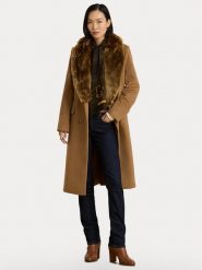 LAUREN RALPH LAUREN Płaszcz wełniany 297P23450001 Brązowy jasny Oversize. Brązowe płaszcze Lauren Ralph Lauren, na zimę, bez wzorów, z wełny, bez kaptura. Za 2,399.00 zł.