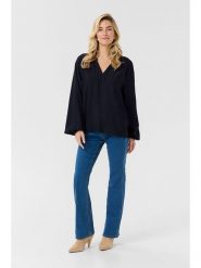 Cream Bluzka "Mila" w kolorze granatowym rozmiar: 40. Niebieskie bluzki Cream, bez wzorów, bez kołnierzyka, bez ramiączek. Za 69.91 zł.