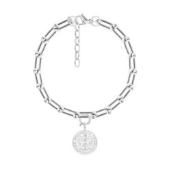 Bransoletka Łańcuch No.11 z Monetą Szczęścia, posrebrzana. Bransoletki Lilou, posrebrzane. Za 292.00 zł.