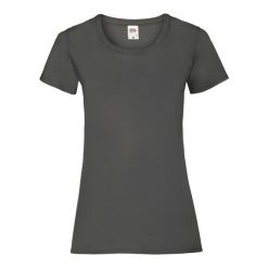 Koszulka Damska Valueweight Heather T-shirt. Szare t-shirty FRUIT OF THE LOOM, xl, bez wzorów, bez kołnierzyka, bez ramiączek. Za 46.99 zł.