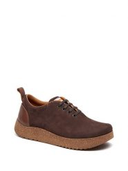 Comfortfusse Skórzane sneakersy w kolorze brązowym rozmiar: 40. Brązowe trampki Comfortfüße, bez wzorów, z nubiku, bez zapięcia. Za 277.45 zł.