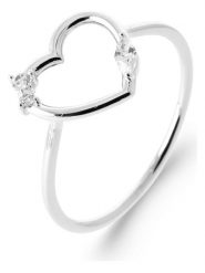 L'Atélier Précieux Srebrny pierścionek z cyrkoniami rozmiar: 56. Szare pierścionki l'Atelier precieux, z cyrkonią, srebrne. Za 113.99 zł.