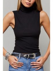 Milan Kiss Top w kolorze czarnym rozmiar: M. Czarne topy Milan Kiss, m, bez wzorów, bez kołnierzyka, bez ramiączek. Za 104.99 zł.