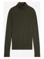 Perfect Cashmere Kaszmirowy golf "Tracy" w kolorze ciemnozielonym rozmiar: M. Zielone golfy Perfect Cashmere, m, bez wzorów, z kaszmiru, bez ramiączek. Za 476.45 zł.