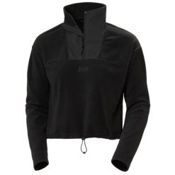 Damska bluza typu crop Helly Hansen Daybreaker Fleece. Czarne bluzy Helly Hansen, bez wzorów, bez kaptura. Za 352.00 zł.