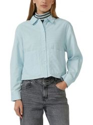 S.Oliver Bluzka w kolorze turkusowym rozmiar: 46. Niebieskie bluzki S.Oliver, s, bez wzorów, bez kołnierzyka, bez ramiączek. Za 95.99 zł.