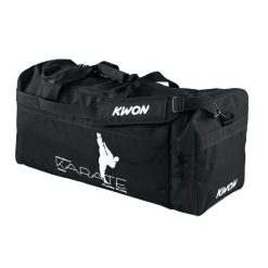 Torba sportowa do karate Kwon. Czarne torby na ramię KWON, bez wzorów, z nylonu, sportowe, na ramię, duże, bez dodatków. Za 170.00 zł.