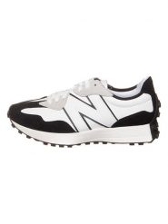 New Balance Skórzane sneakersy "327" w kolorze biało-czarnym rozmiar: 47,5. Białe trampki New Balance, bez wzorów, bez zapięcia. Za 264.15 zł.