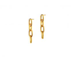 Złote kolczyki - paper clip. Żółte kolczyki Apart, złote. Za 1,149.00 zł.