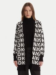 DKNY Kardigan P5MXAX88 Écru Relaxed Fit. Kardigany DKNY, l, bez wzorów, z wiskozy. Za 529.99 zł.