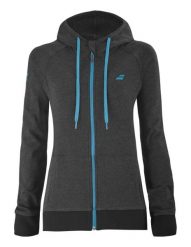 Bluza rozpinana juniorska Babolat Exercise Hood. Czarne bluzy BABOLAT, bez wzorów, z bawełny, z kapturem. Za 167.00 zł.