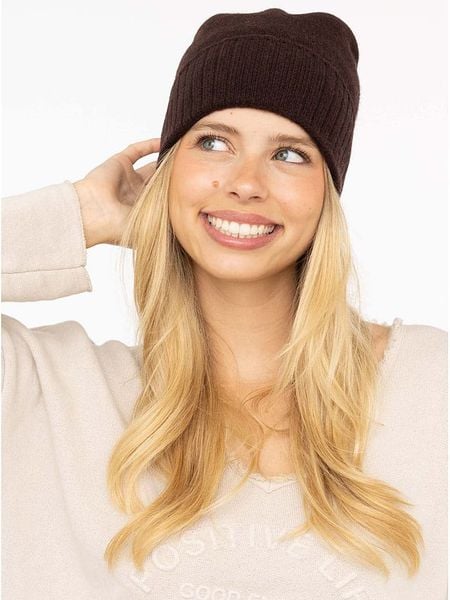 Zwillingsherz Kaszmirowa czapka w kolorze brązowym rozmiar: onesize. Brązowe czapki Zwillingsherz, bez wzorów, z kaszmiru. Za 220.12 zł.