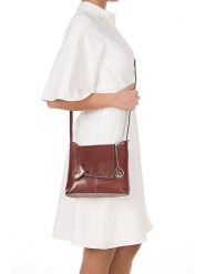 Lia Biassoni Skórzana torebka w kolorze brązowym - 24 x 20 x 6,5 cm rozmiar: onesize. Brązowe torby na ramię Lia Biassoni, bez wzorów, z materiału, na ramię, bez dodatków. Za 208.99 zł.