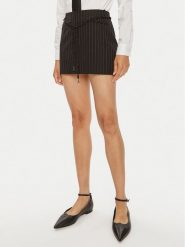 Patrizia Pepe Spódnica mini 8G0410/A457-F1OO Czarny Regular Fit. Czarne spódnice Patrizia Pepe, bez wzorów, z syntetyku, mini. Za 489.99 zł.
