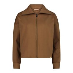 Kurtka damska z zamkiem z przodu CMP. Brązowe swetry CMP, bez wzorów, bez ramiączek. Za 304.50 zł.