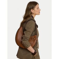 Torebka LAUREN RALPH LAUREN. Brązowe torebki klasyczne Lauren Ralph Lauren, bez wzorów, bez dodatków. Za 1,899.00 zł.