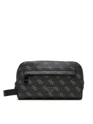 Guess Kosmetyczka PMMILO P5461 Czarny. Czarne kufry i kosmetyczki Guess, z aplikacjami, ze skóry, bez dodatków. Za 299.99 zł.