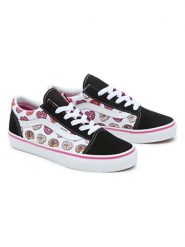 Vans Sneakersy "JN Old Skool" w kolorze czarno-białym ze wzorem rozmiar: 36,5. Białe trampki Vans, bez wzorów, z materiału, bez zapięcia. Za 136.13 zł.