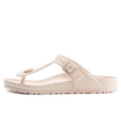 Kapcie Birkenstock Gizeh Eva Damskie. Czerwone klapki Birkenstock, bez wzorów, z materiału, bez zapięcia. Za 316.00 zł.
