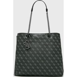 Guess Jeans - Torebka. Szare shopper Guess Jeans, z jeansu, casualowe, do ręki, duże. Za 699.90 zł.