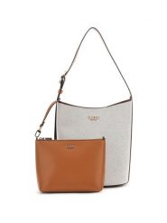 Guess Torebka 176013 Brązowy. Brązowe listonoszki Guess, z aplikacjami, bez dodatków. Za 679.99 zł.