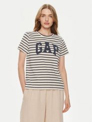 Gap T-Shirt 871061-00 Beżowy Regular Fit. Brązowe t-shirty GAP, s, bez wzorów, z bawełny, bez kołnierzyka, bez ramiączek. Za 109.99 zł.