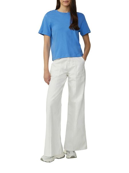 S.Oliver Koszulka w kolorze niebieskim rozmiar: 44. Niebieskie bluzki S.Oliver, s, bez wzorów, z bawełny, bez kołnierzyka, bez ramiączek. Za 36.86 zł.