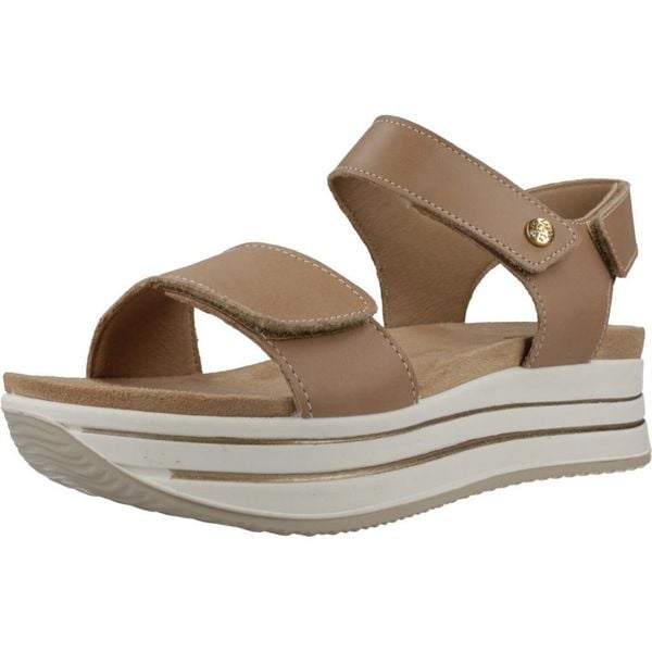 Sandały IMAC 758350I Jasnobrązowy. Brązowe sandały Imac, bez wzorów, ze skóry, bez obcasa, bez zapięcia. Za 289.99 zł.