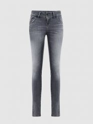 LTB Dżinsy "Molly M" - Slim fit - w kolorze szarym rozmiar: W27/L36. Szare jeansy LTB, l, z aplikacjami. Za 70.41 zł.