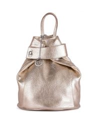 Mia Tomazzi Skórzany plecak "Sirietto" w kolorze złotym - 28 x 35 x 13 cm rozmiar: onesize. Żółte plecaki Mia Tomazzi, bez wzorów, z materiału. Za 347.45 zł.