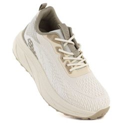 Półbuty sportowe damskie na platformie beżowe Big Star TT274318. Brązowe obuwie sportowe Big Star, z tkaniny, bez zapięcia, trekkingowe. Za 179.99 zł.