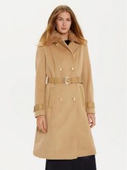 Guess Płaszcz zimowy Amelia W4BL46 WGKI2 Brązowy Regular Fit. Brązowe płaszcze Guess, na zimę, l, z aplikacjami, z syntetyku, bez kaptura. Za 1,185.00 zł.